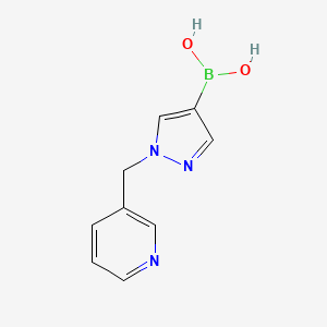 molecular formula C9H10BN3O2 B1532067 1-(Pyridin-3-ylmethyl)pyrazole-4-boronic acid CAS No. 1141888-95-0