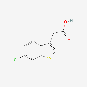 2-(6-Chloro-1-benzothiophen-3-yl)aceticacid