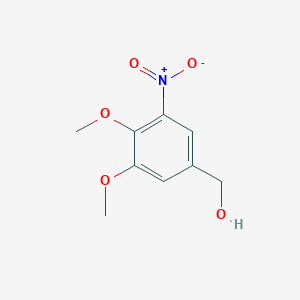 molecular formula C9H11NO5 B15320685 3,4-Dimethoxy-5-nitrobenzenemethanol CAS No. 40681-92-3