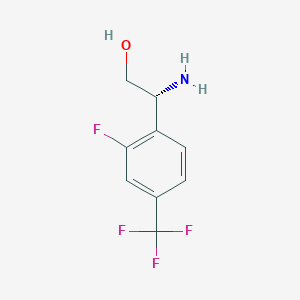 (r)-2-Amino-2-(2-fluoro-4-(trifluoromethyl)phenyl)ethan-1-ol