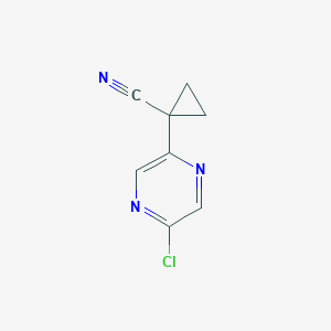 1-(5-Chloropyrazin-2-yl)cyclopropane-1-carbonitrile