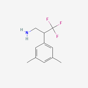 2-(3,5-Dimethylphenyl)-3,3,3-trifluoropropan-1-amine