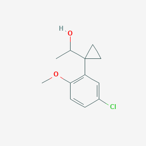 1-[1-(5-Chloro-2-methoxyphenyl)cyclopropyl]ethan-1-ol