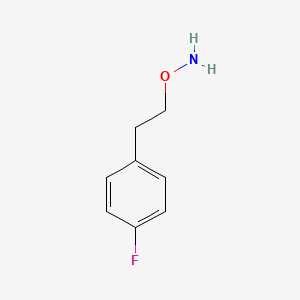 molecular formula C8H10FNO B15320869 O-[2-(4-fluorophenyl)ethyl]hydroxylamine CAS No. 863991-20-2