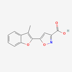 5-(3-Methylbenzofuran-2-yl)isoxazole-3-carboxylic acid