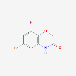 molecular formula C8H5BrFNO2 B1532090 6-溴-8-氟-2H-苯并[b][1,4]恶嗪-3(4H)-酮 CAS No. 560082-53-3