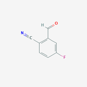 molecular formula C8H4FNO B1532091 4-氟-2-甲酰基苯甲腈 CAS No. 894779-76-1