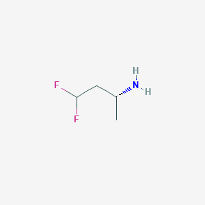 molecular formula C4H9F2N B15320916 (2R)-4,4-difluorobutan-2-amine 