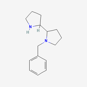 molecular formula C15H22N2 B1532093 1-Benzyl-2-(pyrrolidin-2-yl)pyrrolidine CAS No. 1240527-62-1