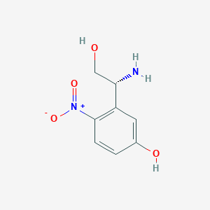 (r)-3-(1-Amino-2-hydroxyethyl)-4-nitrophenol