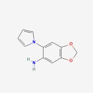 molecular formula C11H10N2O2 B1532094 6-(1H-pyrrol-1-yl)-1,3-benzodioxol-5-amine CAS No. 1242268-16-1