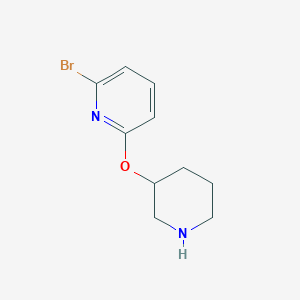 2-Bromo-6-(piperidin-3-yloxy)pyridine