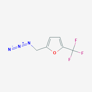 molecular formula C6H4F3N3O B15320972 2-(Azidomethyl)-5-(trifluoromethyl)furan 