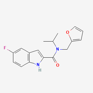 5-fluoro-N-[(furan-2-yl)methyl]-N-(propan-2-yl)-1H-indole-2-carboxamide