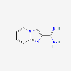 molecular formula C8H8N4 B15320988 Imidazo[1,2-a]pyridine-2-carboximidamide 