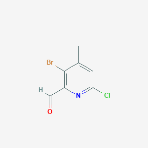 3-Bromo-6-chloro-4-methylpyridine-2-carbaldehyde