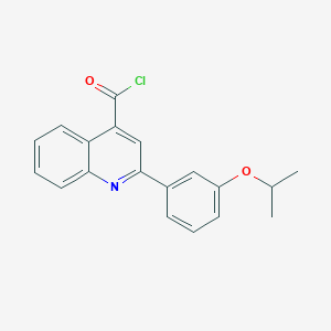 molecular formula C19H16ClNO2 B1532102 2-(3-Isopropoxyphenyl)quinoline-4-carbonyl chloride CAS No. 1160264-68-5