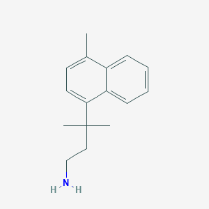 3-Methyl-3-(4-methylnaphthalen-1-yl)butan-1-amine