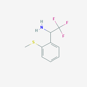 2,2,2-Trifluoro-1-(2-methylsulfanyl-phenyl)-ethylamine