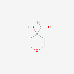 molecular formula C6H10O3 B15321111 4-Hydroxytetrahydro-2H-pyran-4-carbaldehyde 