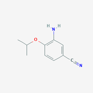 molecular formula C10H12N2O B1532114 3-Amino-4-isopropoxybenzonitrile CAS No. 1155116-42-9