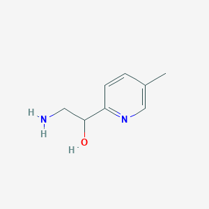 molecular formula C8H12N2O B15321145 2-Amino-1-(5-methylpyridin-2-yl)ethanol 