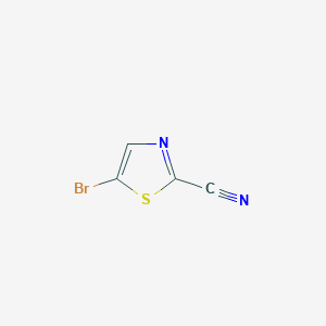 molecular formula C4HBrN2S B1532115 5-Bromo-1,3-thiazole-2-carbonitrile CAS No. 1198154-99-2