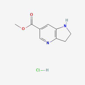 methyl1H,2H,3H-pyrrolo[3,2-b]pyridine-6-carboxylatehydrochloride