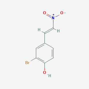 molecular formula C8H6BrNO3 B15321177 2-bromo-4-[(E)-2-nitroethenyl]phenol 