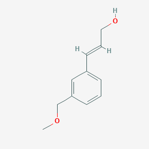 molecular formula C11H14O2 B15321190 3-(3-(Methoxymethyl)phenyl)prop-2-en-1-ol 