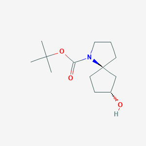 molecular formula C13H23NO3 B15321204 rac-tert-butyl (5R,7R)-7-hydroxy-1-azaspiro[4.4]nonane-1-carboxylate 