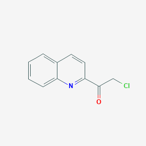 molecular formula C11H8ClNO B15321226 2-Chloro-1-(2-quinolinyl)ethanone 