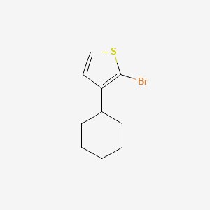 molecular formula C10H13BrS B1532124 2-Bromo-3-cyclohexylthiophene CAS No. 241477-71-4