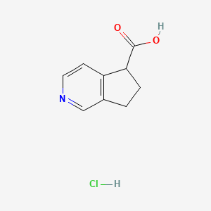 5H,6H,7H-cyclopenta[c]pyridine-5-carboxylicacidhydrochloride