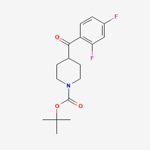 molecular formula C17H21F2NO3 B1532129 Tert-butyl 4-(2,4-difluorobenzoyl)piperidine-1-carboxylate CAS No. 1159825-99-6