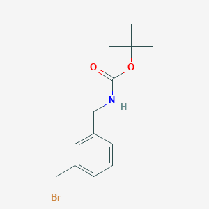 molecular formula C13H18BrNO2 B153213 叔丁基 3-(溴甲基)苄基氨基甲酸酯 CAS No. 220364-34-1