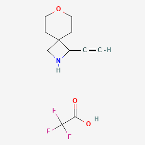 molecular formula C11H14F3NO3 B15321311 1-Ethynyl-7-oxa-2-azaspiro[3.5]nonane,trifluoroaceticacid 