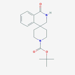 molecular formula C18H24N2O3 B1532137 Tert-butyl 1-oxo-2,3-dihydro-1H-spiro[isoquinoline-4,4'-piperidine]-1'-carboxylate CAS No. 1032143-15-9