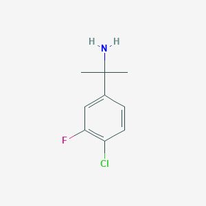 2-(4-Chloro-3-fluorophenyl)propan-2-amine