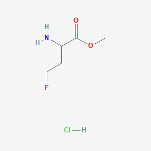 molecular formula C5H11ClFNO2 B15321407 Methyl 2-amino-4-fluorobutanoate hydrochloride 