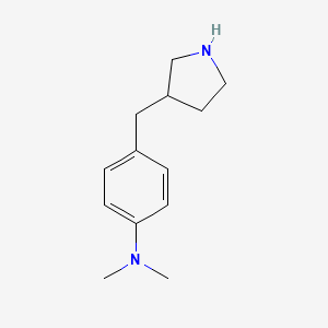 N,N-dimethyl-4-(pyrrolidin-3-ylmethyl)aniline