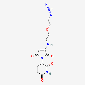 3-(3-{[2-(2-azidoethoxy)ethyl]amino}-2,5-dioxo-2,5-dihydro-1H-pyrrol-1-yl)piperidine-2,6-dione