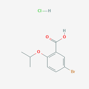 molecular formula C10H12BrClO3 B1532143 5-Bromo-2-isopropoxybenzoic acid hydrochloride CAS No. 1185304-00-0