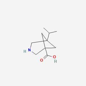 molecular formula C10H17NO2 B15321451 5-Isopropyl-3-azabicyclo[3.1.1]heptane-1-carboxylic acid 