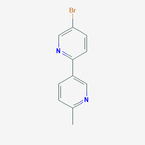 molecular formula C11H9BrN2 B1532148 5-Bromo-6'-methyl-[2,3']bipyridinyl CAS No. 1187164-08-4