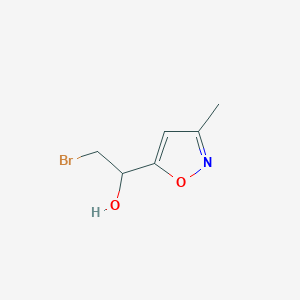 2-Bromo-1-(3-methyl-1,2-oxazol-5-yl)ethan-1-ol