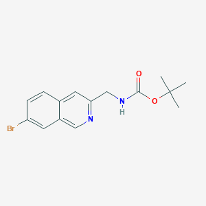 tert-butylN-[(7-bromoisoquinolin-3-yl)methyl]carbamate