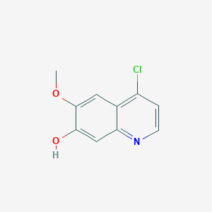 molecular formula C10H8ClNO2 B1532151 4-氯-6-甲氧基喹啉-7-醇 CAS No. 205448-31-3
