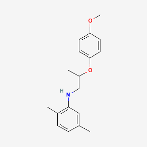B1532153 N-[2-(4-Methoxyphenoxy)propyl]-2,5-dimethylaniline CAS No. 1040687-49-7