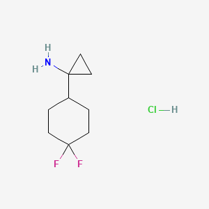 1-(4,4-Difluorocyclohexyl)cyclopropan-1-aminehydrochloride